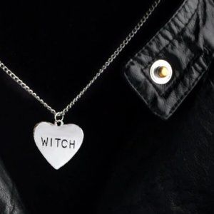 Witch Necklace Goth Witchcraft Wiccan Halloween